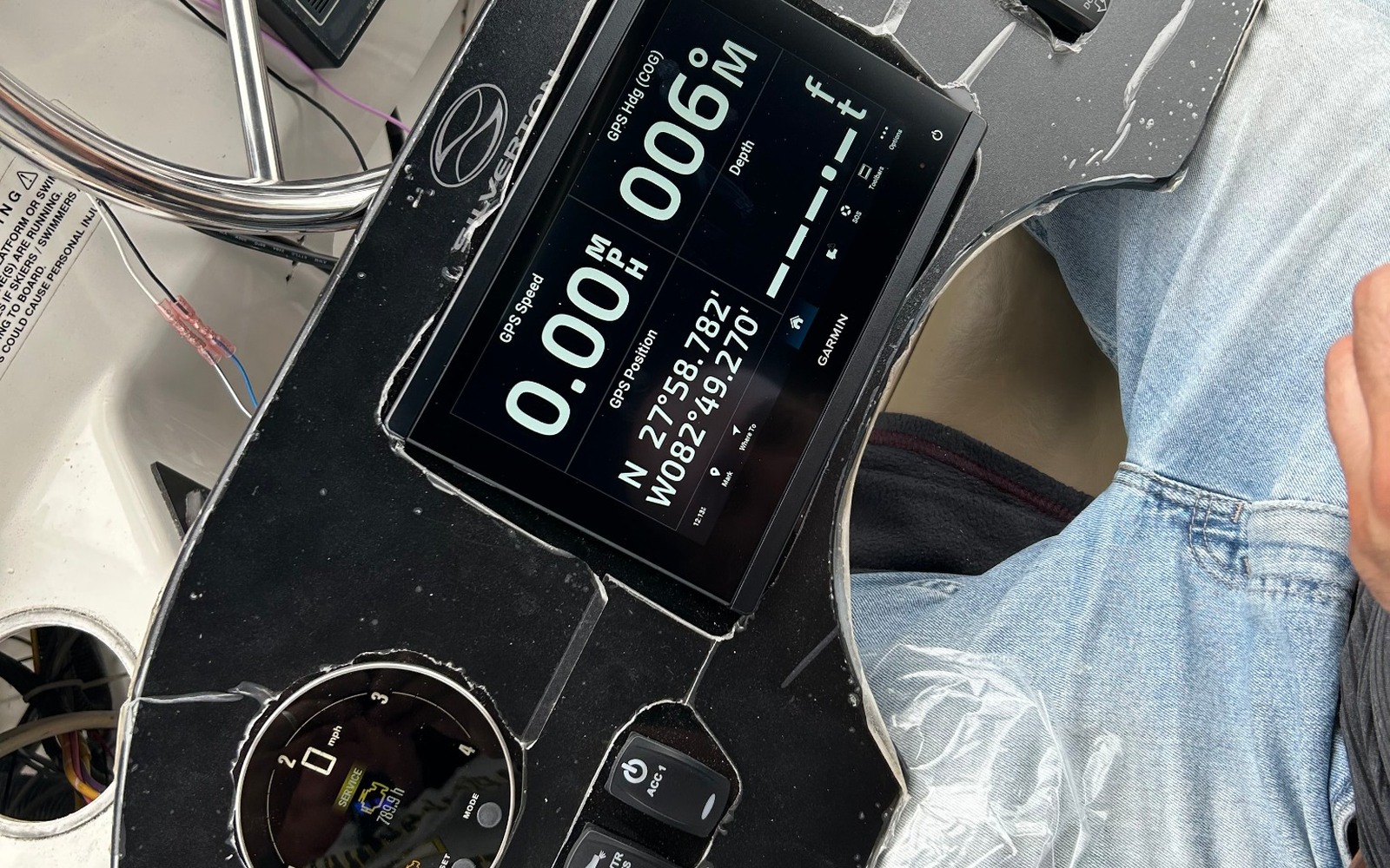 Completed Garmin helm panel